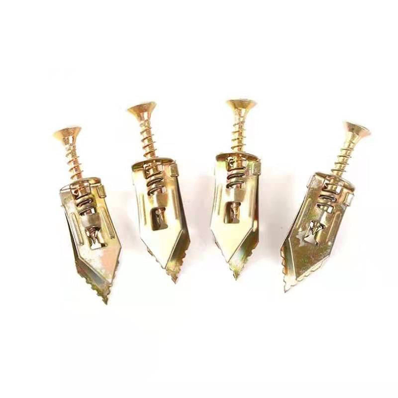 Expansion Screw Sleeve - 50 Set Hammer Driver Anchor with Screw Nail-in Drywall Plaster Fixing Expansion Anchor Bolt (50)