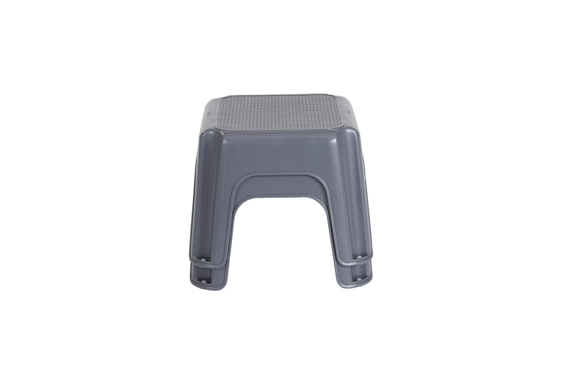 Rubbermaid One-Step Stool, Bisque, Holds up to 200 Pounds, 7" Height, Gray, Durable Step Stool for Kids/Bathroom/Home/Office/Garage 1 ct (Pack of 1)