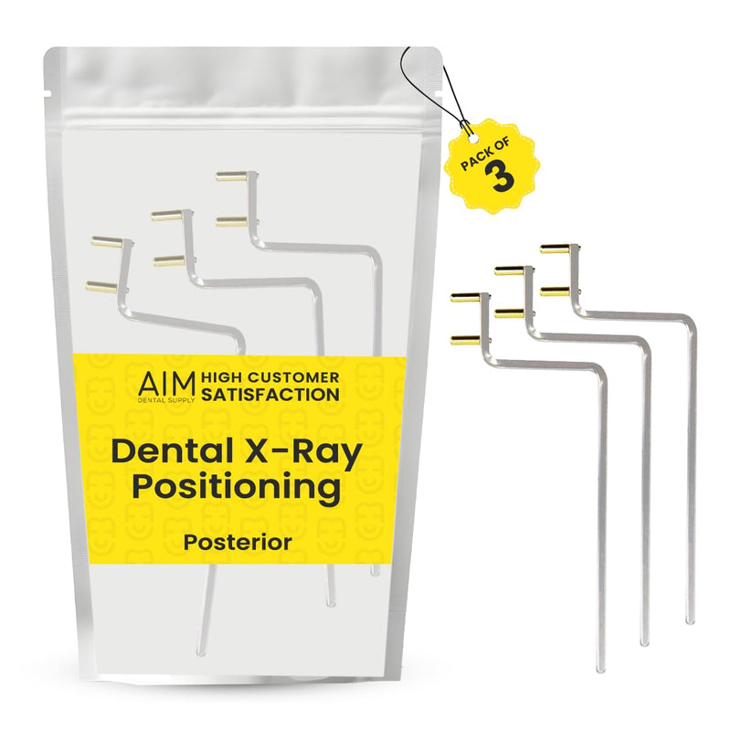 ADS - Dental X-Ray Positioning Indicator with Alignment Arm, Anterior, XCP Style, Rinn FPS 3000 Autoclavable, by Aim Dental Supply- Anterior (3, Blue, Aligning Arm) 3