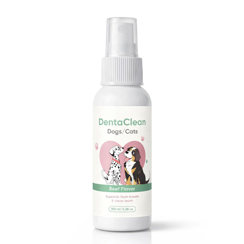 Milolabco Advanced Dental Spray, Dentaclean Spray for Dogs & Cat, Eliminate Bad Dog Breath and Cat Bad Breath, Minimize Tartar Buildup, Supports Oralhygiene, Fresher Breath, No Brushing, 100ml