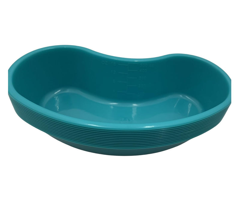 Comfort Axis Kidney Shaped Emesis Plastic Basin with Graduations, 16 Ounces, 12 Pack, Turquoise - NewNest Australia