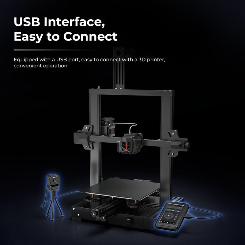 SainSmart Creality Nebula Camera for Ender-3 V3 KE/Ender 3 V3/Ender 3 V3 Plus/CR-10 SE/Halot-Mage Series/Creality Sonic Pad/Nebula Pad, Real-time Monitoring, Time-Lapse Filming, Spaghetti Detection