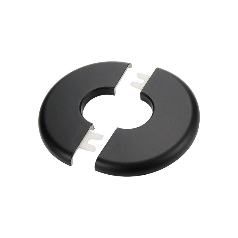 2 Pcs Wall Split Flange, ABS Round Self-Adhesive Escutcheon Plate Buckles Design for 1"/26mm Diameter Pipe 2 Round 1"/26mm
