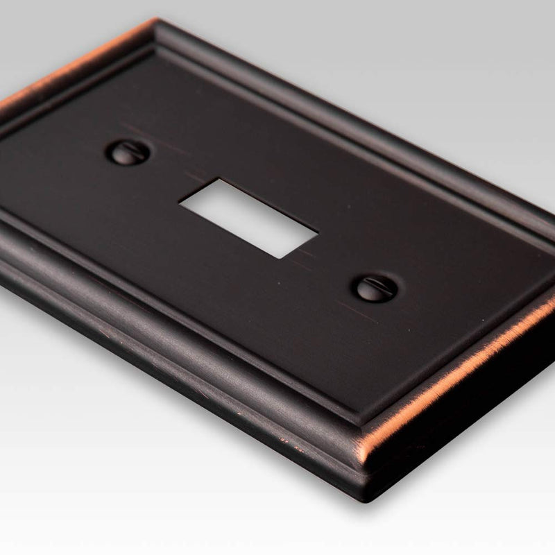 Amerelle 149TDB BRZ 1 TGL WALLPLATE, Single Toggle, Aged Bronze