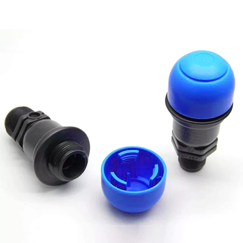 Air Relief Valve 3/4 inch Air and Vacuum Relief in The Irrigation Water Saving Agriculture Drip Irrigation System Protected Outlet - 1 Pcs