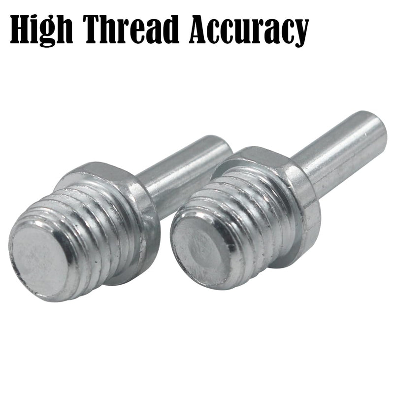 2 Pcs 5/8"-11 Male Thread to 8mm Mandrel Drill Adapter, 5/8”-11 UNC Thread to 8mm Shank for Use with Drills, Drill Press and Die Grinders
