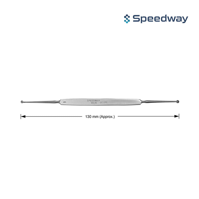 Chalazion Curette Double Ended Size 1 & 2, Stainless Steel, 132 mm