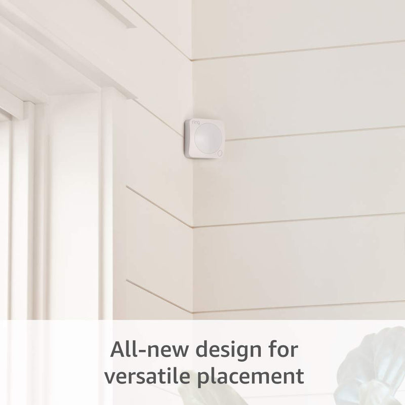 Ring Alarm Motion Detector 2-Pack (White) | Pet-Friendly Security with Adjustable Settings | 90° Coverage & 25ft Range | Easy Installation | Base Station Required 2 Pack