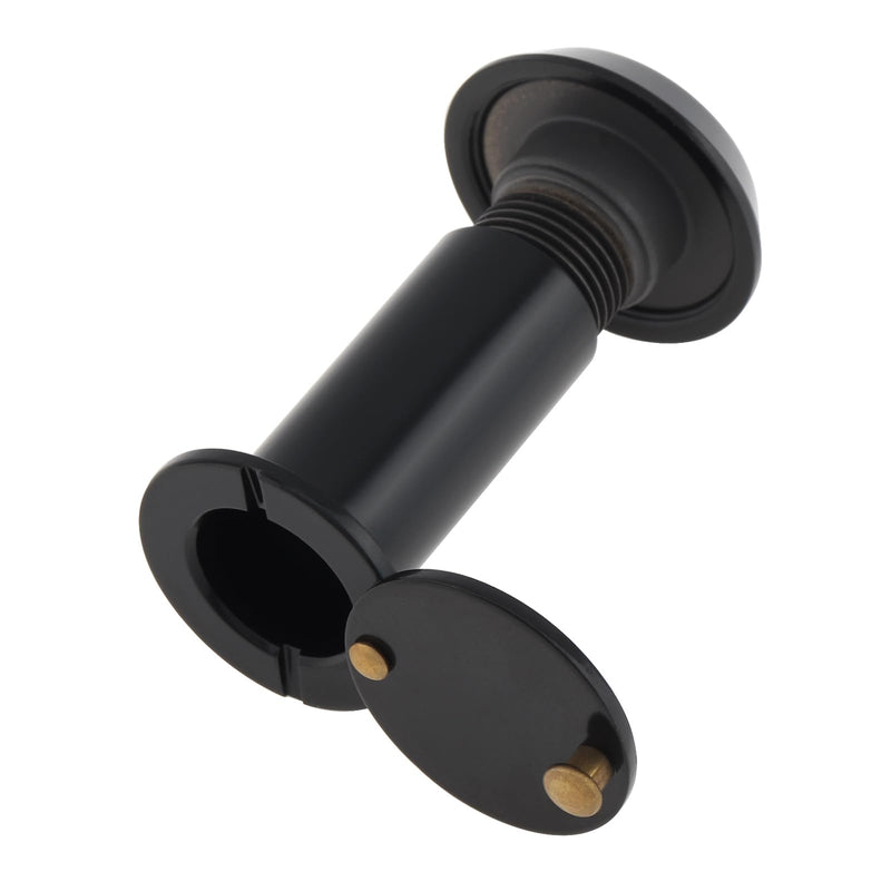 Door Viewer Peephole, Solid Brass 180 Degree Peephole with 5/9 Inch Drill Bit for 1-3/8" to 2-1/6" Doors, Door Viewer with Privacy Cover for Office Home Hotel (Black) Black