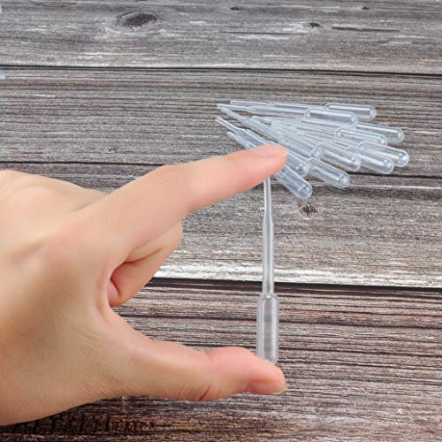 moveland 0.2ml Plastic Mini Transfer Pipettes for Liquid Mixture, 350PCS Disposable Dropper 0.2 ml