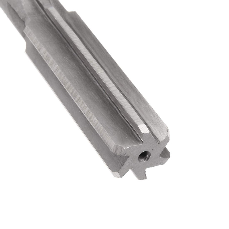 uxcell Chucking Reamer 16mm, H7 HSS Lathe Machine Reamer 6 Straight Flutes, Round Shank Milling Cutting Tool, Metric Reaming Drill Bit for Stainless Steel Metal Hole
