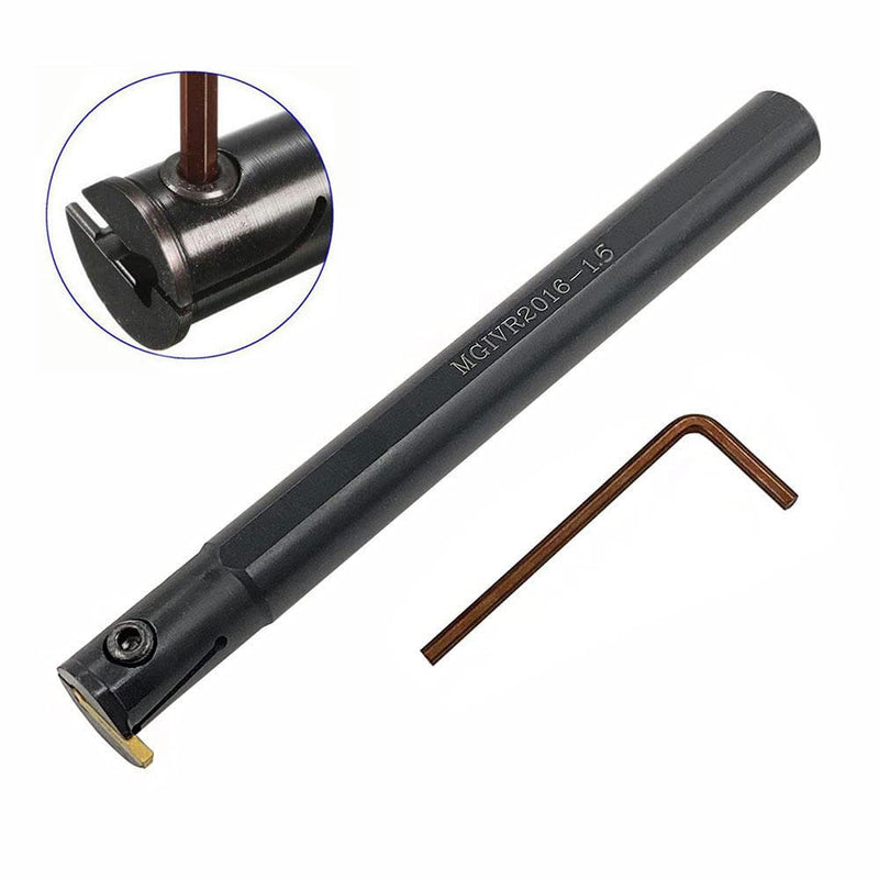 5/8 ", 3/8" MGEHR/L MGIVR/L Lathe Grooving Cut-Off Parting Tool Holder with MGMN150/200 Carbide Grooving Inserts for Steel (2pcs 5/8 Grooving Holders with 10pcs mgmn150 Inserts) 2pcs 5/8 grooving holders with 10pcs mgmn150 inserts - NewNest Australia
