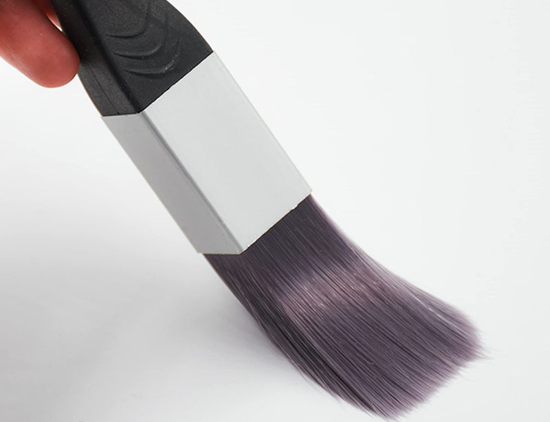 ROLLINGDOG Paint Brush for Trim - Edging Paint Brush 2PC, 1PC Triangular Brush and 1PC Square Trim Brush, Cut in, Edger, Corner, Sash Painting 2pc Detail Brush Set