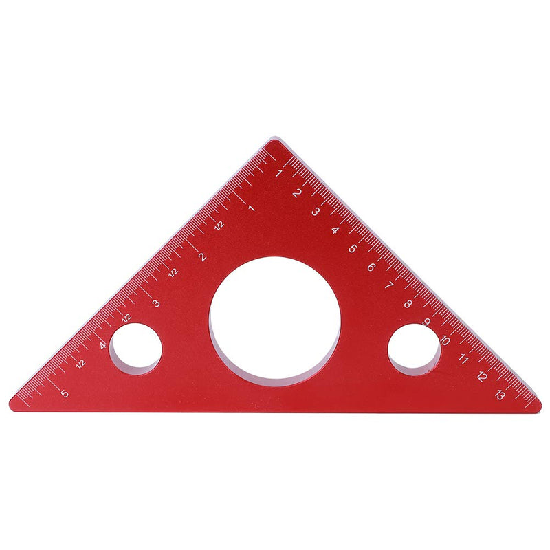 Woodworking Quare Ruler, Measuring & Layout Tools Carpentry 5in/13cm Right Angle Triangle Height Ruler Aluminum Alloy Carpenter Measuring Tool