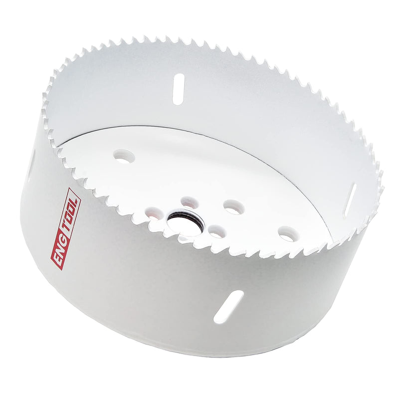 MaxTool 4-3/4" Bi-Metal Hole Saw 121mmCobalt M42 High Speed Steel Bimetal Holesaw with 1.75" Deep 5/8-18 Thread for Cut Tough Material; BM03W44R448E