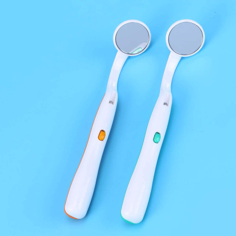 Mirror with Led Light for Teeth Inspection, Anti-Fog Mirror for Oral Care, lighted inspection Tool 5.86 Inch Plastic