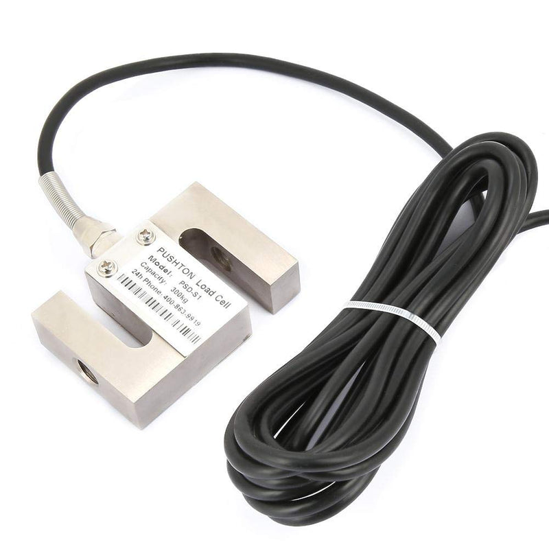 PSD-S1 Weight Sensor S-Type Load Cell Scale Module with Cable for Mixing Station & Batching Machine (300kg Capacity)