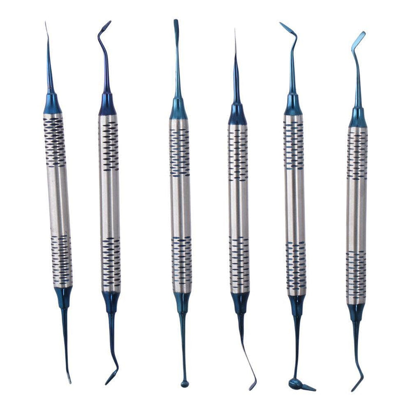 Dental Filling Spatulas,Dental Composite 6Pcs Resin Tool, Professional Dental Composite Resin Filling Spatula,Trimmer Filling Instrument