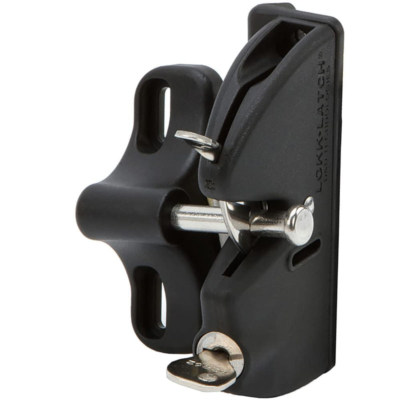 National Hardware N346-201 V6201 LokkLatch in Black, 4-9/16" Updated Packaging