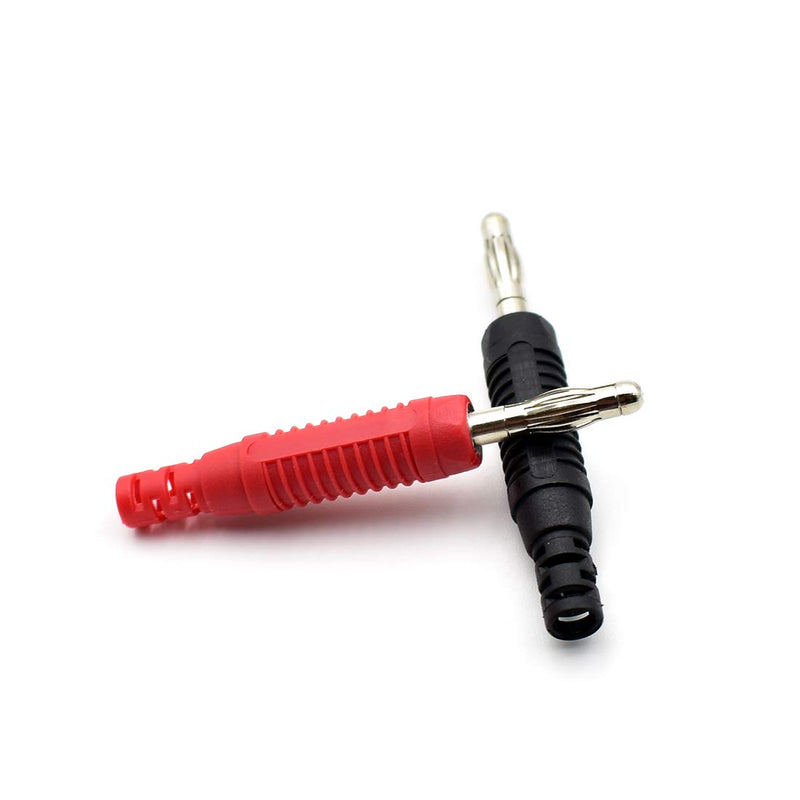 2Pcs Multimeter Test Lead Extension Male to Female Connector 4mm Banana Plug to Jack Heavy Duty 14AWG Silicone Wires Meter Leads Probes 6 Feet 2Pcs-Length of 6 Feet