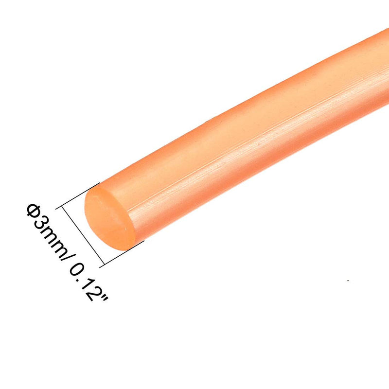 uxcell 25ft 3mm PU Transmission Round Belt Urethane Belting for Conveyor Bonding Machine Dryer 7.5m x 3mm