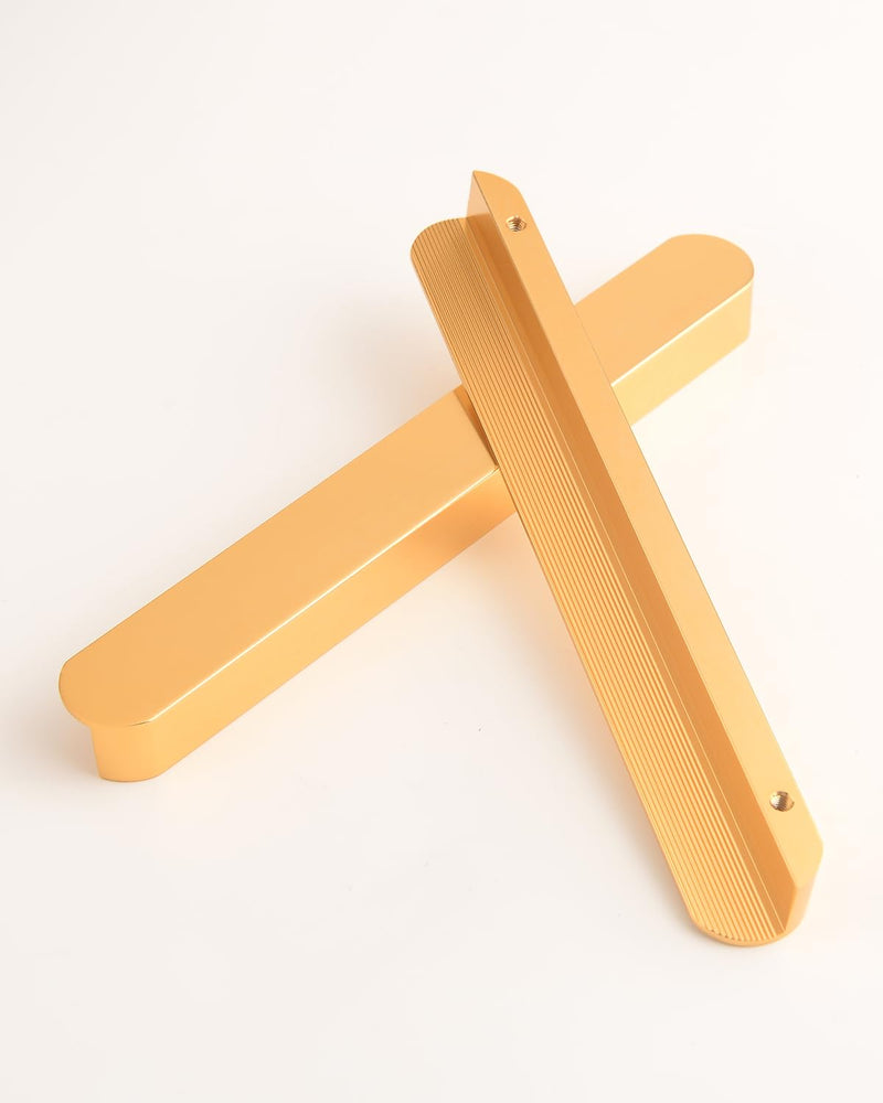 5 Pack Gold Drawer Pulls Dresser Handle Cup Handles for cabinets 6.3 Inch(160mm) Hole Center Modern Minimalist Furniture Hardware 6.3 Inch(160mm) Gold-5 Pack