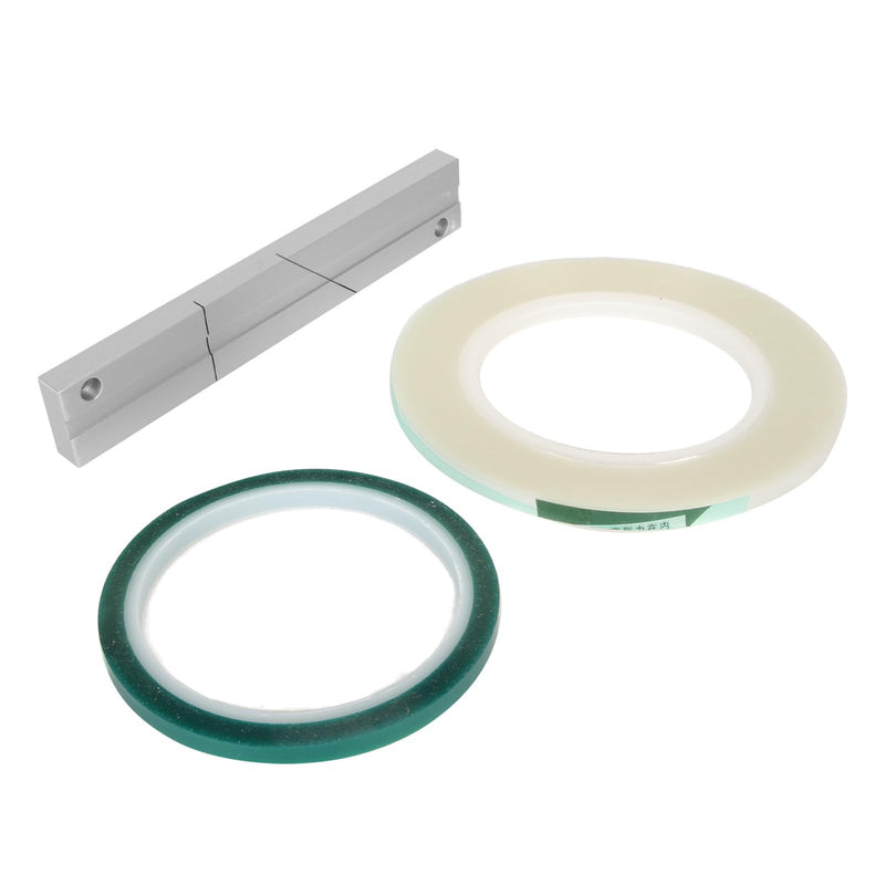 Pomya 1/4 10 Inch Tape Splicing Set Length Adjustable with Professional Studio Grade CNC Aluminum Block, for Revoxsonido Opening Reel to Reel Tape