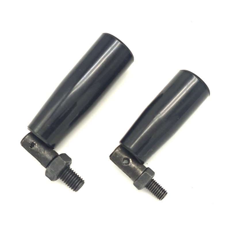 Nylon Revolving Handle with M8 M10 Male Thread Screw Foldable Part Crank Handle Rotating Handle Plastic Knob for Industry Lathe Milling Grinding Machine (M10x80), Black M10x80