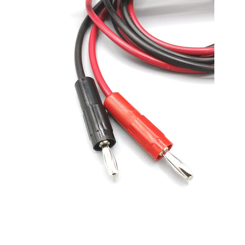 E-Z-Hook Insulation-Piercing Macro-Hook to Standard (4 mm) Banana Plug 36" Test Lead (18 AWG PVC) - Set of 2: Red, Black (BXJL-36R/B)