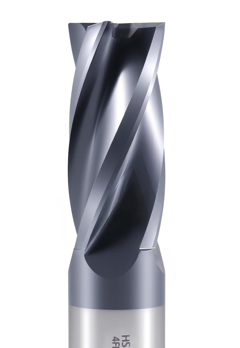 Accusize Industrial Tools 3/4'' by 3/4'' by 1-5/8'' by 3-7/8'' M42 (8% Cobalt) Tialn Finishing End Mill, C.N.C., Center Cutting, 6800-4081 | 3/4" Dia x 3/4" Shank, 1-5/8" Flute Length, 3-7/8" OAL, M42 8% Cobalt, TiAlN Coated, 4 Flute, Center Cutting 3/4"