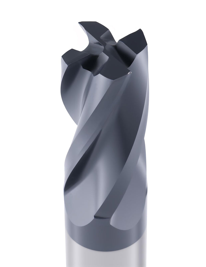 Accusize Industrial Tools 3/4'' by 3/4'' by 1-5/8'' by 3-7/8'' M42 (8% Cobalt) Tialn Finishing End Mill, C.N.C., Center Cutting, 6800-4081 | 3/4" Dia x 3/4" Shank, 1-5/8" Flute Length, 3-7/8" OAL, M42 8% Cobalt, TiAlN Coated, 4 Flute, Center Cutting 3/4"