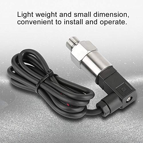 Yosoo Silicon Pressure Transmitter, Drucksensor 4-20Ma Pressure Transducer Transducer Sensor 4-20mA Output G1/4" for Water Gas Oil(0-0.5MPA) 0--0.5mpa