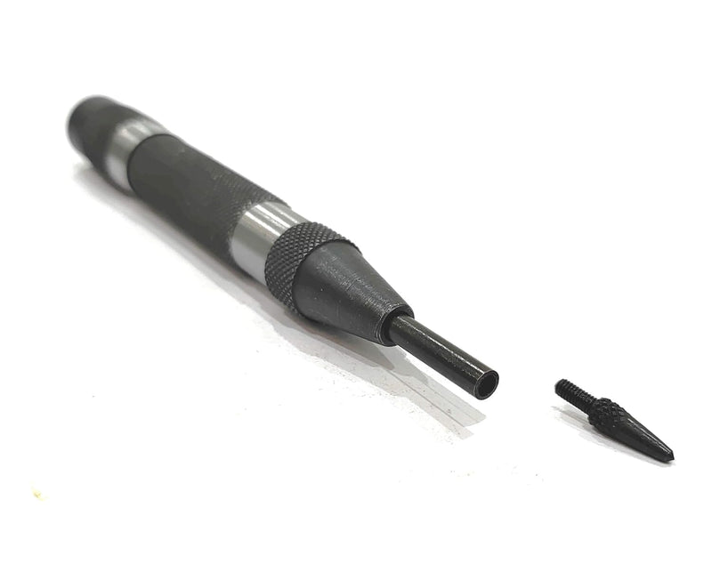 A.D. International Automatic Center Punch with Replaceable Hardened Steel Tip ((Set of Both)) (Set of Both)
