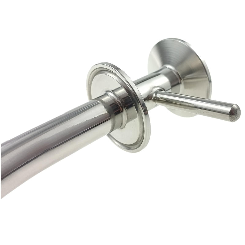 1.5" Tri Clamp Dip Tube with 3/4" 90 Degree Elbow Pipe SS304