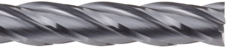 YG-1 E5065 Carbide Square Nose End Mill, Extra Long Reach, TIALN Multilayer Finish, 30 Deg Helix, 4 Flutes, 4" Overall Length, 0.25" Cutting Diameter, 0.25" Shank Diameter 1 Count (Pack of 1)