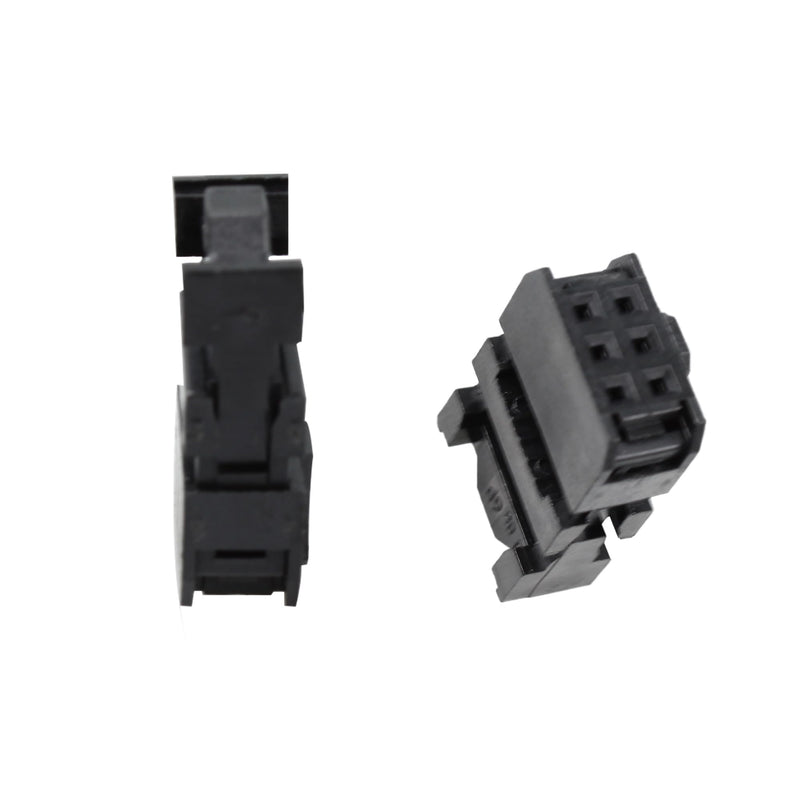 20PCS FC-6P 2.54mm IDC Cable Female Connector, Dual Rows IDC Sockets for Flat Ribbon Cable