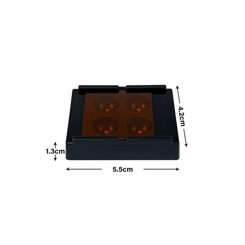4 Holes Dental Veneer Storage Box, YOUYA DENTAL 5PCS Teeth Patch Shading Light Storage Case Membrane Dentistry Tooth Denture Patch Box Retainer Molar Box Denture Retainer Molar Box Protector Container 5PCS Dental Veneer Storage Boxes