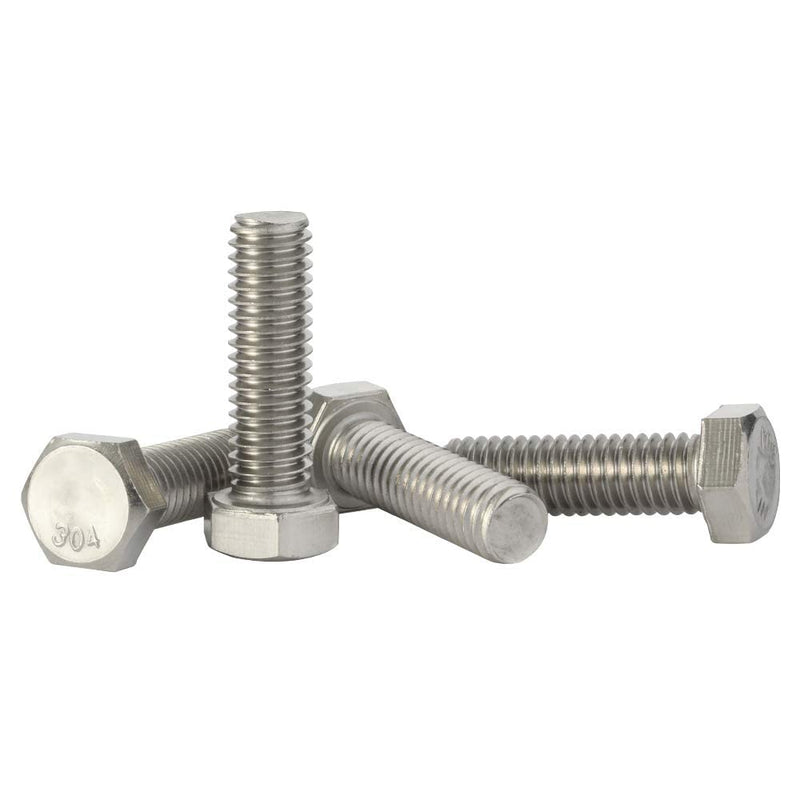 5/16-18 x 1-1/2" (1/2" to 4-1/2" Available) Hex Head Screw Bolt, Fully Threaded, Stainless Steel 18-8, Plain Finish, Quantity 20 5/16-18 x 1-1/2" (20 PCS)