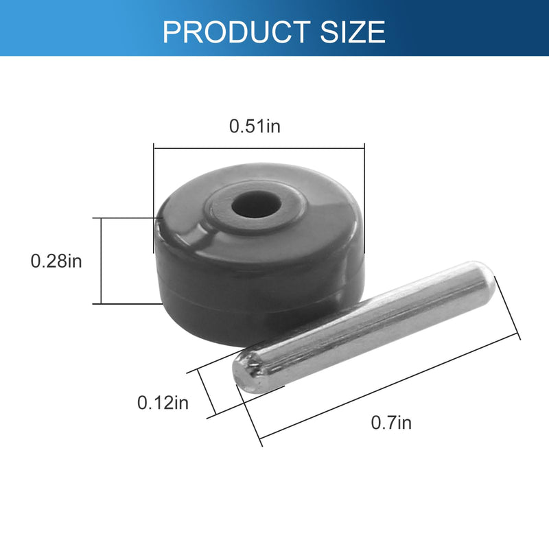 Vacuum Cleaner Parts Replacement Wheels for Shark Navigator Rotator Series NV341, NV350, NV351, NV352, NV355, NV356e, NV500, NV501, NV502 NV752 (1 Pairs) 1 Pairs