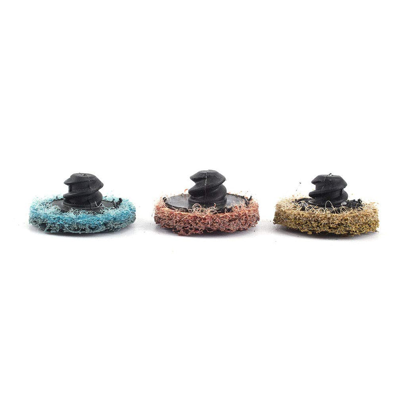 31Pcs 1'' Surface Conditioning Buffing Dics Quick Change Prep Polishing Pad Set with 1Pc 1/4'' Holder (1inch Set) 1inch set