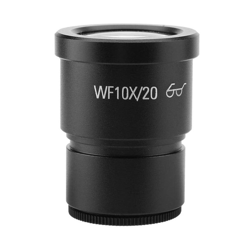 ZJchao 10X Stereo Microscope Eyepiece, 2 pcs WF10X/20, Black, Optical Glass + Metal, Triocular Binocular Stereo Microscope, 30mm Mounting Size