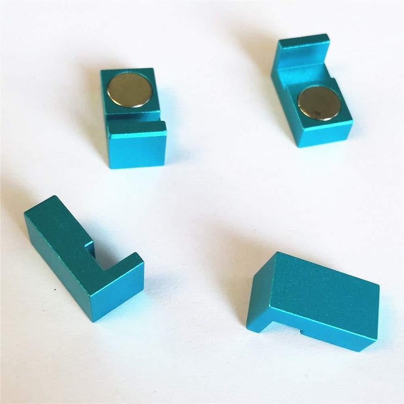 CWZ (Blue) Magnetic Parallel Keepers Holders. Dual Magnets! Vise,CNC, Kurt - 4set