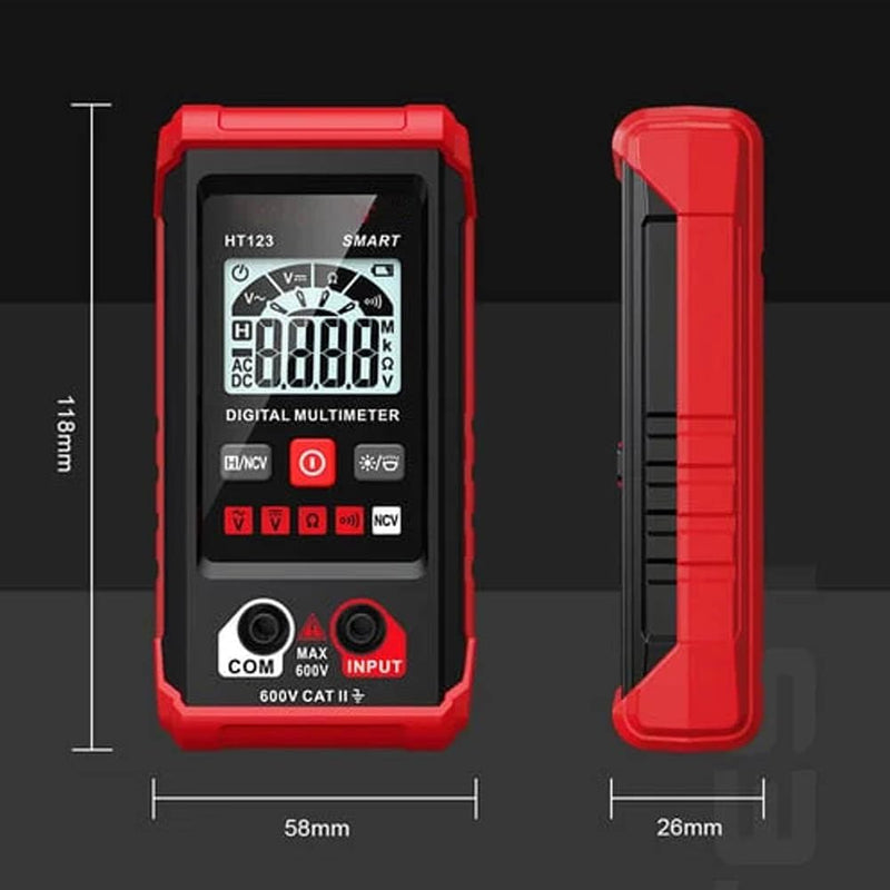 Ht Automatic Digital Multimeter,Tm-510 4000 Counts Smart Digital Multimeter,Digital Display Intelligent Multimeter,Voltage Tester with Non-Contact Voltage Function (1 PCS) 1 PCS