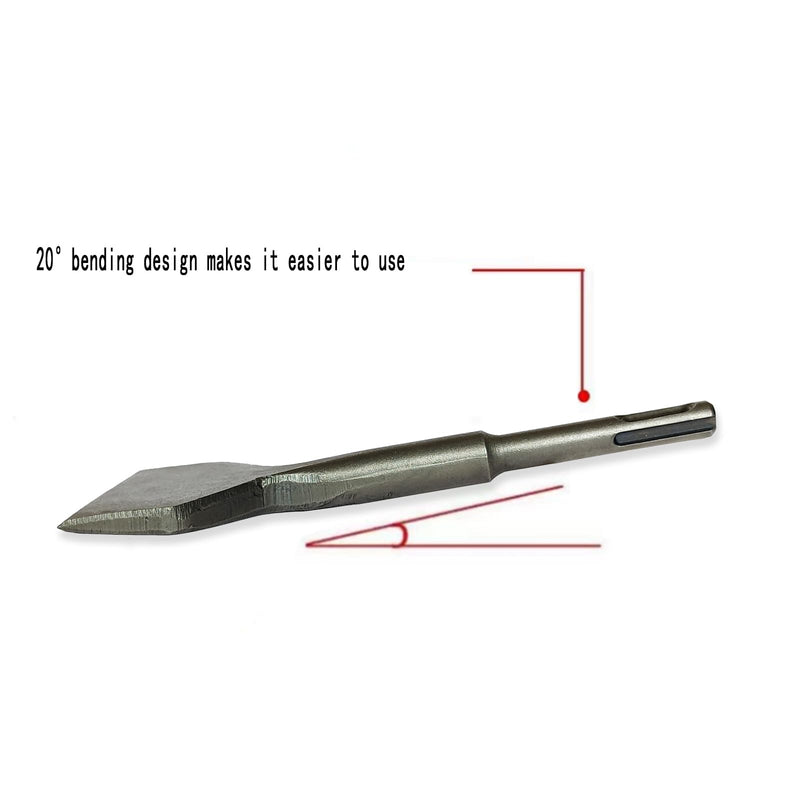 3" Wide SDS Plus Chisel, Tile Removal Tool, SDS Chisel Drill Bit, Thin Layer Removal Tool, Wall and Floor Thin Layer Removal Slotting Chisel, SDS Plus Drill Bit, Renovation Spatula Tool, (3" X 6.5")