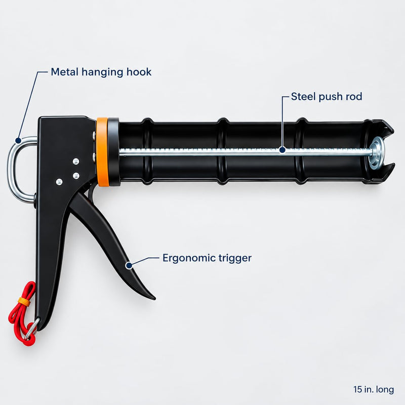 7-Piece Caulking Kit with Caulk Gun