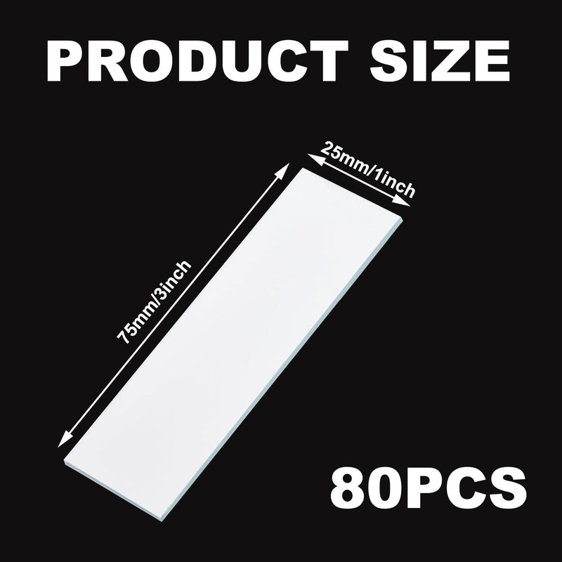 TLC Plates 25 x 75mm, Glass Backed Silica Gel GF254 Thin Layer Chromatography Plates with Fluorescent Indicator, Lab TLC Plate, Pack of 80 25x75mm