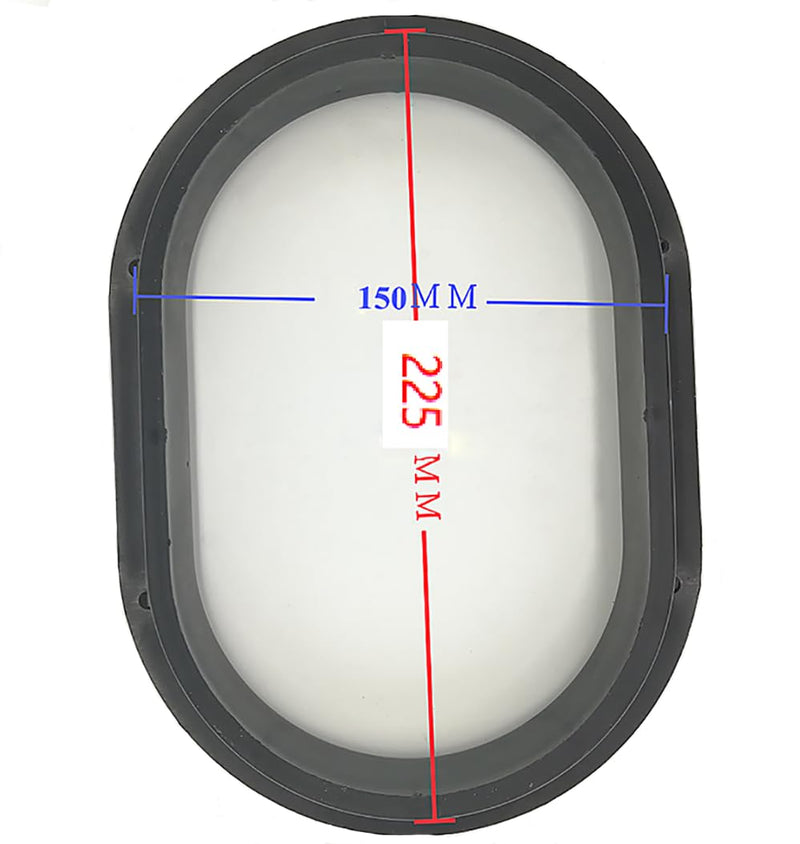 Sandblaster Gloves Holder for Replace Sand Blaster Cabinets Sandblasting Machine Glove Accessories (2Pcs） (Oval Shape) Oval shape