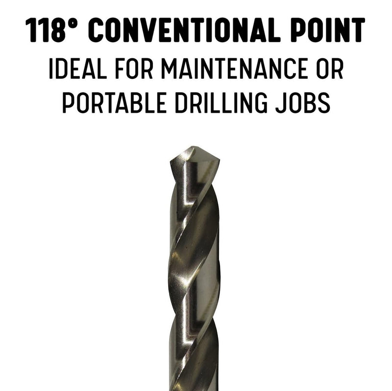 Drill America 31/64" High Speed Steel Polished Drill Bit (Pack of 6), DWDP Series 31/64"