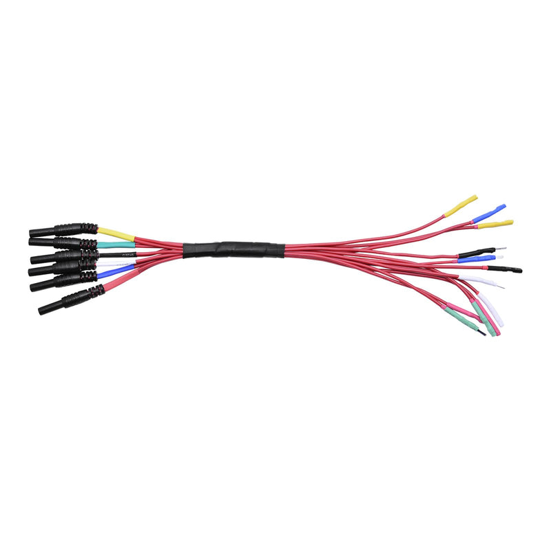 HT306 4 Connectors Sizes Universal Breakout Leads, 6 Channel Test Lead Set for Automotive Oscilloscope Diagnostic, 0.6 mm, 1.5 mm, 2.3 mm and 2.8 mm HT306