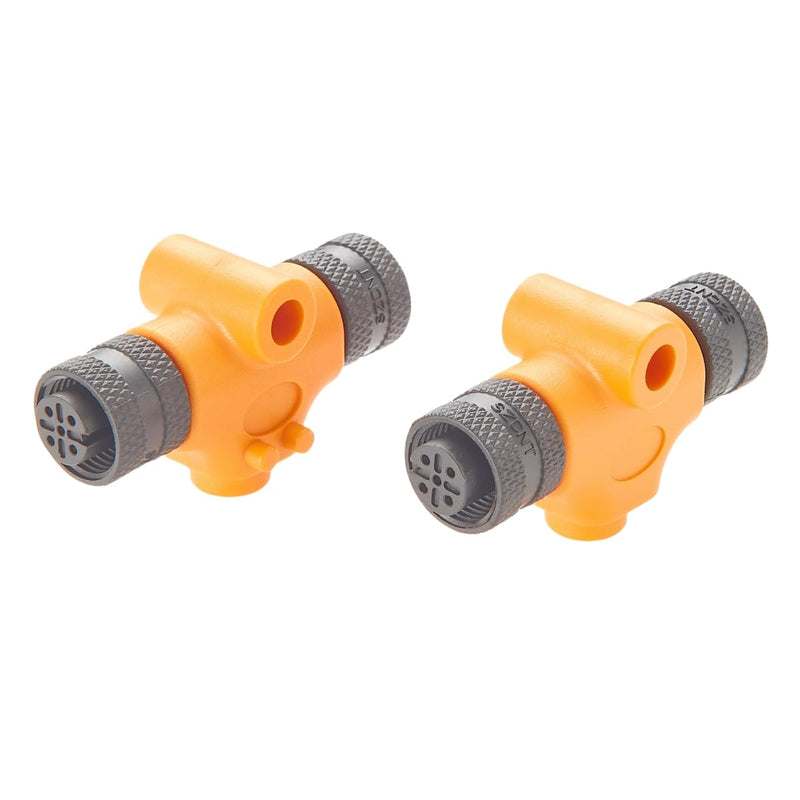 NMEA 2000 N2k T Connector M12 Micro-Change Gender Changer IP67 M12 5Pin A Code Female to Female Coupler Marine Boat Drop T Splitter for CAN Bus CANOpen Devicenet